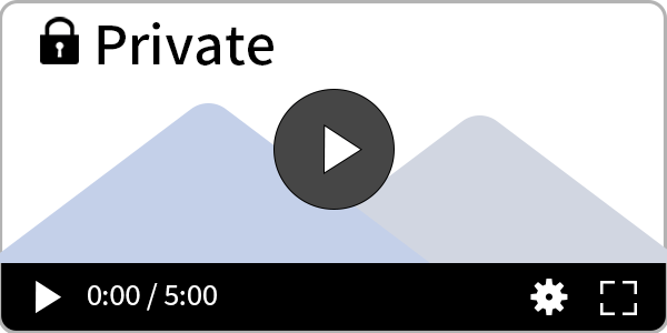 Image explaining practice with a private test video