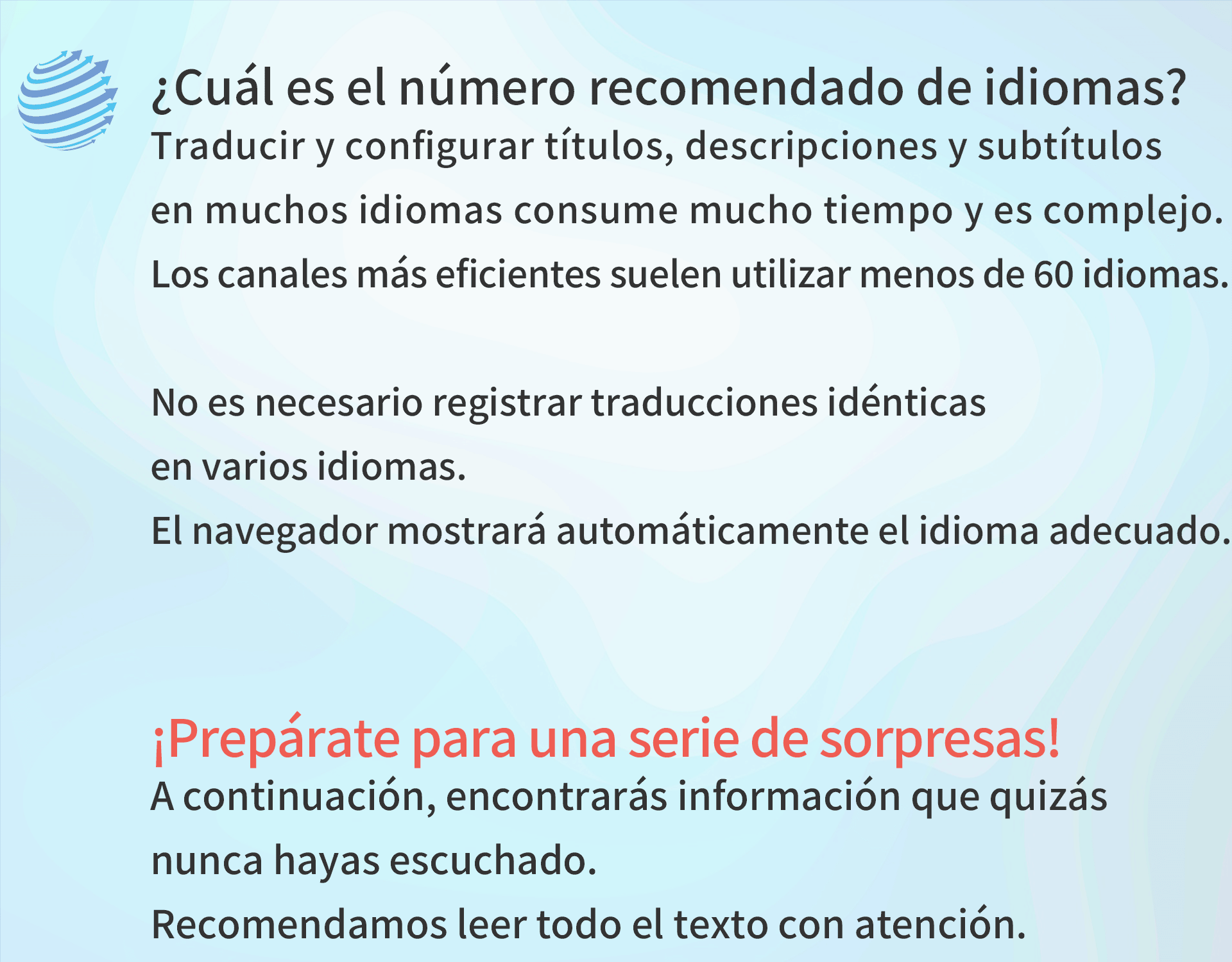 Te espera una serie de sorpresas a partir de aquí